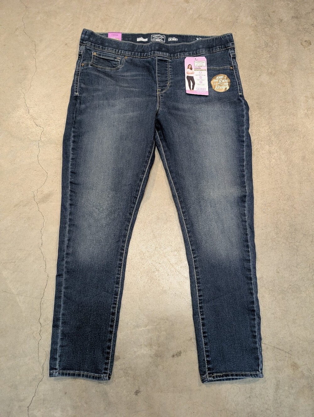 Levi's Signatures Women's 18 Blue Pull On Skinny Jeans Shaping